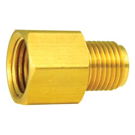 Adapter, Brass, Female(9/16-18 Invtd), Male(1/2-20 Invtd), 100/box